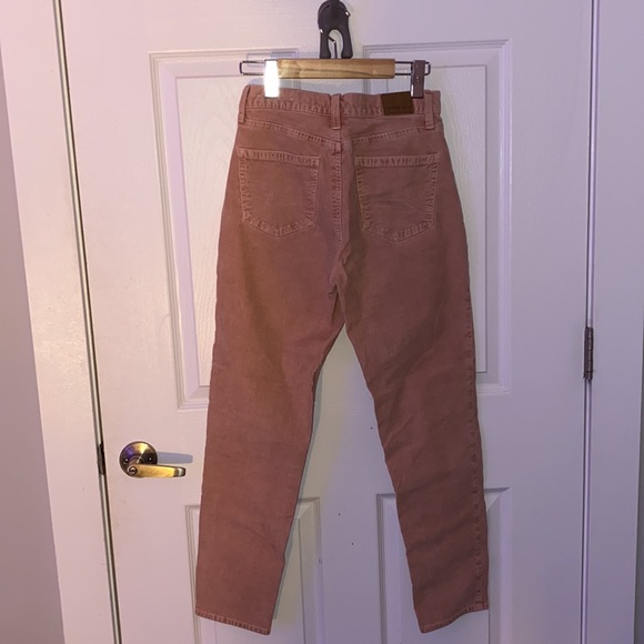 American Eagle corduroy straight mom pant in pink - Picture 3 of 3